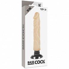 Вибратор Base Cock на присоске 20 см