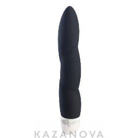 Вибратор JAZZIE рельефный черный 15 см