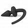 Фото-3 Анальная втулка Easytoys Dog Tail Plug small из силикона с хвостом черная 6,6 см