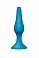 Фото-1 Анальная втулка Lola Toys Slim Anal Plug large силиконовая бирюзовая
