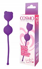 Вагинальные шарики Cosmo Lady's balls фиолетовые 009
