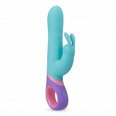 Вибратор Post Modern Vibes 2020 Rabbit с клиторальной стимуляцией перезаряжаемый бирюзовый