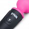 Фото-3 Вибромассажер Yiva Power Massager перезаряжаемый из медицинского силикона розовый с черным
