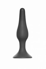 Анальная втулка Lola Toys Slim Anal Plug large силиконовая черная