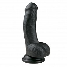 Фаллоимитатор EasyToys Realistic Dildo реалистичный черный 15 см