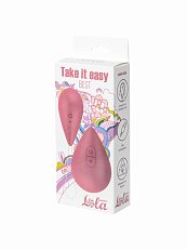 Виброяйцо Lola Games Take It Easy Best с пультом д/у розовое