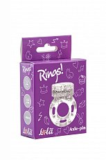 Виброкольцо эрекционное Lola Toys Axel-pin прозрачное