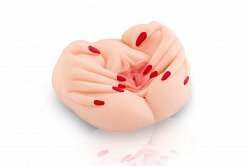 Мастурбатор Juicy Pussy вагина и анус с вибрацией из TPR объемный