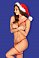Комплект Santasia Set (бюстье, стринги, чокер, подвязка)