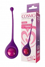 Вагинальный шарик Cosmo Lady's balls из медицинского силикона 032