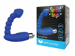Вибратор Sweet Toys 10 см силиконовый синий