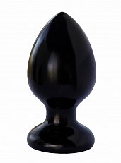 Анальный плаг LoveToy из геля черный 12 см 800