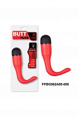Вибратор для стимуляции точки G Butt Plus красный