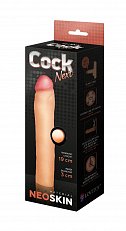 Удлиняющая насадка Cock Next реалистичная из киберкожи 19 см 103