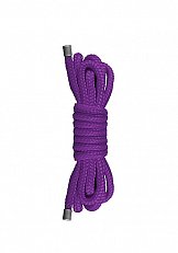 Веревка для бондажа Japanise Mini Rope фиолетовая 1,5 м