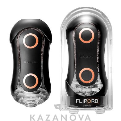 Разборный мастурбатор Tenga Flip Orb Strong ORANGE CRASH черный