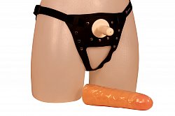 Страпон с реалистичной насадкой Harness 18 см из киберкожи
