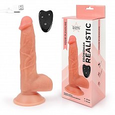 Ротатор EroWoman Realistic с вращением, возвратно поступательным движением и пультом д/у 23 см 071