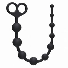 Анальная цепочка Lola Toys Orgasm Beads чёрная 33,5 см