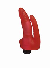 Вибратор двойной реалистичный гелевый LoveToy 19,5 см 470