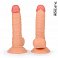 Фото-1 Фаллоимитатор EroWoman Realistic телесный реалистичный с мошонкой на присоске 19 см