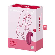 Вибростимулятор Satisfyer Dipping Delight из силикона красный