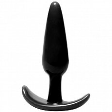 Анальная втулка Jelly Pleasure Large Black черная 12 см