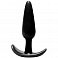 Анальная втулка Jelly Pleasure Large Black черная 12 см