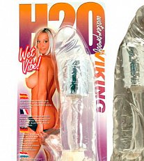 Вибратор H2O Viking прозрачный реалистичный со стимулирующей поверхностью гелевый 20,3 см