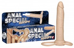 Насадка You2Toy Anal Special для двойного проникновения телесная
