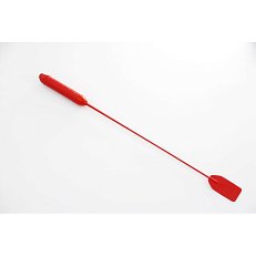 Латексный стек красный с рукоятью в виде фаллоса