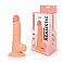 Фаллоимитатор EroWoman Realistic телесный реалистичный с мошонкой на присоске 19 см