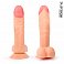 Фото-1 Фаллоимитатор EroWoman Realistic телесный реалистичный с мошонкой на присоске 21 см