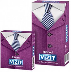 Презервативы ребристые VIZIT Ribbed 3 шт.