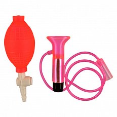 Вибропомпа для клитора Pink Suction Cup розовая