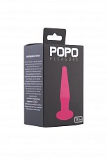 Анальная втулка POPO Pleasure из TPE розовая 12,1 см