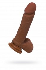 Фаллоимитатор RealStick Mulatto на присоске из киберкожи реалистичный 20 см 102