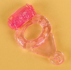 Виброкольцо Toyfa розовое из TPE 038