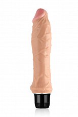Вибратор Real Feel Love Toy из TPE телесного цвета 17 см