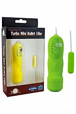 Виброяйцо Mini Bullet Vibe зеленое с выносным пультом