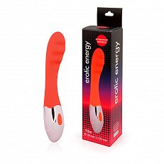 Вибратор Erotic Energy 10 режимов из силикона оранжевый 264
