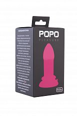 Анальная втулка POPO Pleasure из TPE розовая 14 см 317