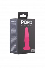 Анальная втулка POPO Pleasure из TPE розовая 12,4 см