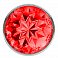 Фото-2 Анальная втулка Lola Toys Diamond sparkle small металлическая серебристая с красным кристаллом