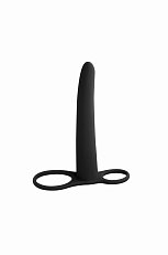 Насадка для двойного проникновения Lola Games Gimlet Black из медицинского силикона