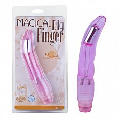 Вибратор Big Finger для стимуляции G-точки розовый