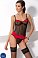 Корсет Passion Sandra Corset с пажами и трусиками
