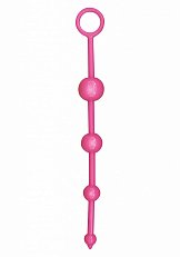 Анальная цепочка Funky butt beads розовая