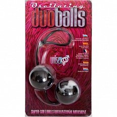 Вагинальные шарики Duo Balls латексные черные