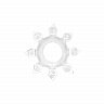 Эрекционное кольцо Snowflake прозрачное